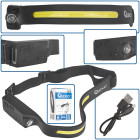 Priekinis žibintas su judesio jutikliu LED COB 3W + 1W XPE, 1200mAh, 350lm, IPX4
