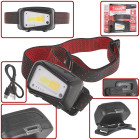 Priekinis žibintas su judesio jutikliu, LED COB, Tvardy, 8W (5W+3W), 1800mAh, 520lm, IP44 (50/100)