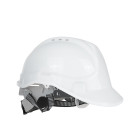 Apsauginis statybinis šalmas BHP, reguliuojamas, baltas, 53–62 cm