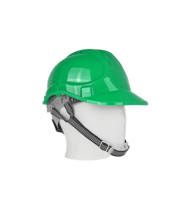 Statybinis apsauginis šalmas BHP, reguliuojamas, žalias 53–62 cm