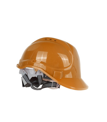 Statybinis apsauginis šalmas BHP reguliuojamas, oranžinis, 53–62 cm
