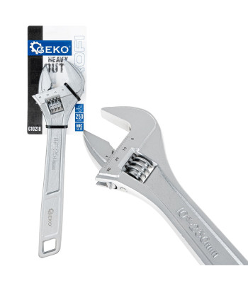 Reguliuojamas švediškas veržliaraktis GEKO PROFI HEAVY DUTY, PROFI (6/48), 10", 34 mm