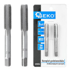 Rankinių smulkiapriegių sriegiklių rinkinys – 2 vnt. HSS, DIN 2181, M10 x 1,25 mm