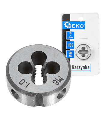 Sriegpjovė išoriniams sriegiams GEKO M6 x 1,0 mm (150/300)
