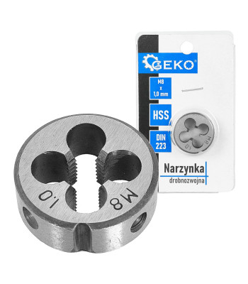 Smulkių vijų sriegpjovė GEKO M8 x 1,0 mm (150/300)