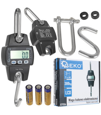Elektroninės sandėlinės kablinės svarstyklės 300 kg