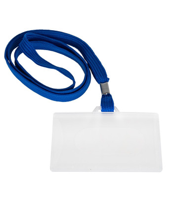 Plastikinis identifikatorius su kaklo juostele 92x59mm (10/1000)
