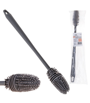 Silikoninis šepetys stiklinėms ir buteliams Geko Home 31 cm