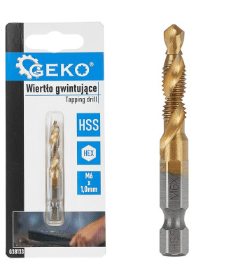 Sriegimo grąžtas HSS HEX (50/250), M6 x 1,0 mm