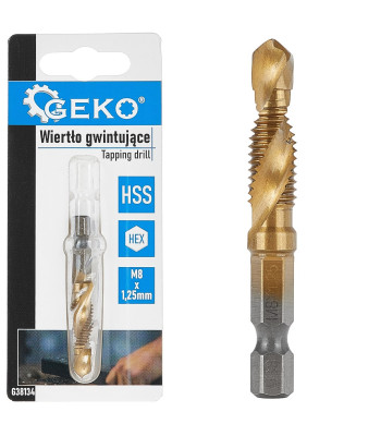 Sriegimo grąžtas – HSS HEX (50/250), M8 x 1,25 mm