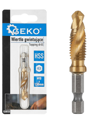Sriegimo grąžtas HSS HEX (50/250) M10 x 1,50 mm