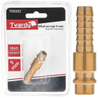Žalvarinė jungtis pneumatinėms žarnoms, vyriško tipo, 9mm (1/10/100)