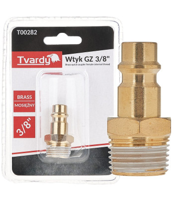 Žalvarinis kištukas GZ, vyriškas, 3/8″ (1/10/100)