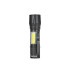 Mini taktinis LED XPE/COB žibintuvėlis – ekspozicinis kartoninis dėklas 10W 500mAh 500lm IPX5 (12/96)
