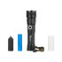 Taktinis LED žibintuvėlis XHP50 15W 1800mAh 1500lm IPX3