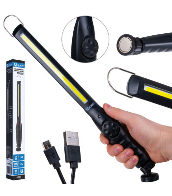 Reguliuojamas dirbtuvių šviestuvas su magnetu, LED COB, 10W 1800mAh 450lm IP44
