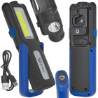 Dirbtuvinė lempa POWERBANK su magnetu ir reguliuojamu LED COB apšvietimu, 5W + 3W, 2000mAh, 400lm, IP44 (10/40)