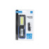 Dirbtuvinė lempa POWERBANK su magnetu ir reguliuojamu LED COB apšvietimu, 5W + 3W, 2000mAh, 400lm, IP44 (10/40)