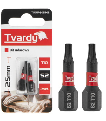 Smūginis antgalis Tvardy T10 S2 (2/10/50/500), 25mm