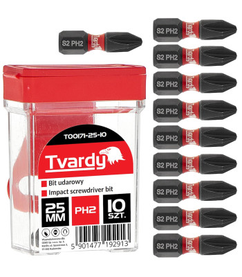 Smūginis antgalis dėžutėje – Tvardy PH2 S2 25mm (10/120)