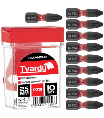 Smūginis antgalis, dėžutė (10/100/1200) – Tvardy PZ2 25mm S2