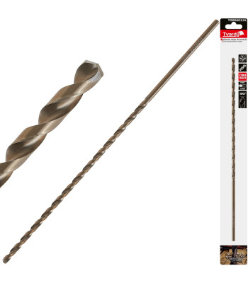 Auksinis ilgas grąžtas metalui 6.0 x 330 mm HSS DIN1869 (50/100/200)
