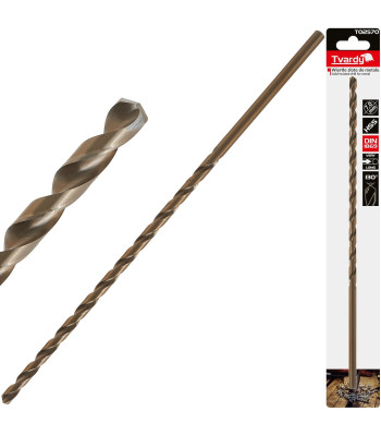 Auksinis ilgas metalo grąžtas 7.0 x 290mm HSS DIN1869 (25/100)