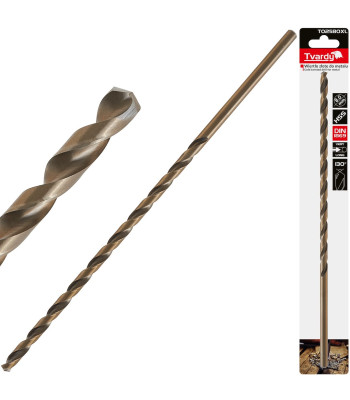 Ilgas auksinis grąžtas metalui 8.0 x 305mm HSS DIN1869 (25/100)