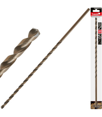 Ilgas auksinis metalo grąžtas HSS DIN1869 8.0 x 390mm (25/100)
