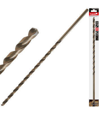 Auksinis ilgas grąžtas metalui, HSS DIN1869, 10.0 x 430mm (25/100)