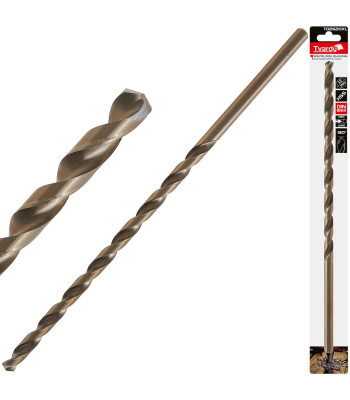 Auksinės spalvos ilgas grąžtas metalui HSS DIN1869 12.0 x 375mm (25/50/100)