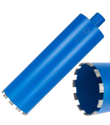 Deimantinė gręžimo karūna gręžimo staklėms sausam ir šlapiam gręžimui 132x10x450mm 11T 1.1/4"