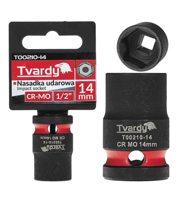 Smūginė šešiakampė galvutė Tvardy 1/2" CR-MO (10/200) 14 mm