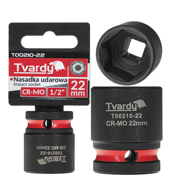 Smūginė galvutė 1/2" šešiakampė CR-MO (10/100), 22mm