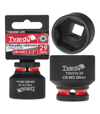Smūginė galvutė Tvardy, šešiakampė, CR-MO, 1/2", 29mm (10/80)