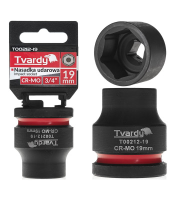 Trumpa 6-kampė smūginė galvutė CR-MO – 3/4", 19mm (6/48)