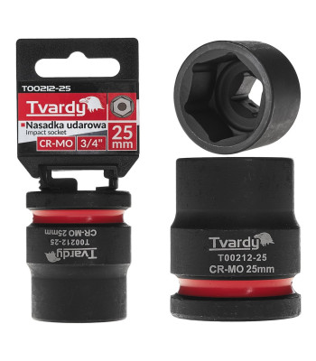 Smūginė šešiakampė galvutė CR-MO Tvardy 3/4" 25mm (6/48)