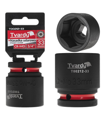 Smūginė galvutė Tvardy CR-MO, 3/4″, 6-kampė, 33 mm (5/40)