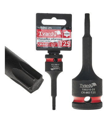 Smūginė TORX galvutė Tvardy CR-MO 1/2″ T27 (10/100)