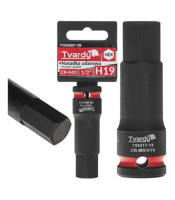 Smūginė HEX galvutė Tvardy 1/2" H19 CR-MO (8/80)