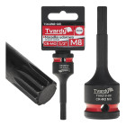 Smūginė galvutė SPLINE Tvardy CR-MO 1/2″ M8 (10/100)