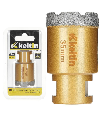 Deimantinė gręžimo karūnėlė gresui M14 35 mm
