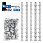 Aliumininių kniedžiamųjų veržlių rinkinys, 50 vnt., M10, 1,0–3,5 mm