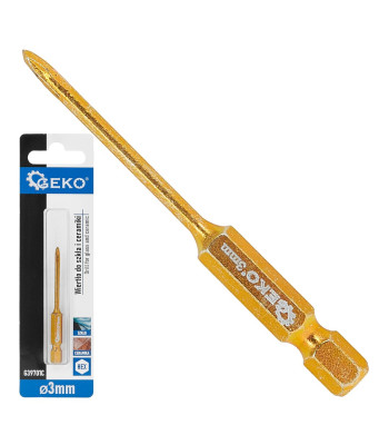 Grąžtas stiklui ir keramikai HEX 3mm