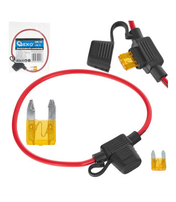 Automobilinis saugiklio lizdas su saugikliu, 19mm 25A 5A
