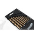 Kobalto grąžtų metalui rinkinys, 10 vnt. – HSS M35, 1–10 mm (10/40)