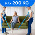 Transportavimo diržai su petnešomis baldams pernešti, 2,9 m / 270 kg / 50 mm