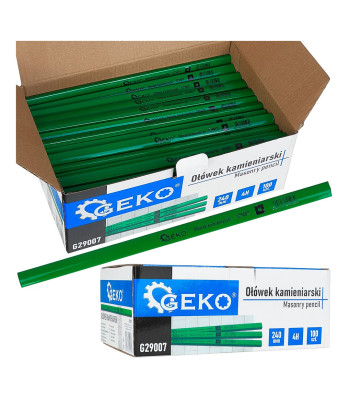 Akmens apdirbimo pieštukas – ekspozicinė kartoninė pakuotė, 240mm, 4H, 100 vnt.