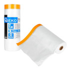 Dažymo plėvelė nuo purslų su WASHI juosta 270cm x 20m / 18mm