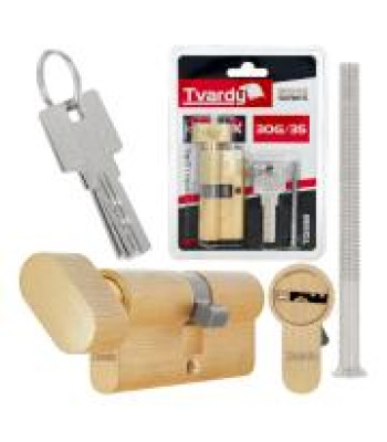 Spynos cilindras su rankenėle, žalvario spalvos 30g/35G mm